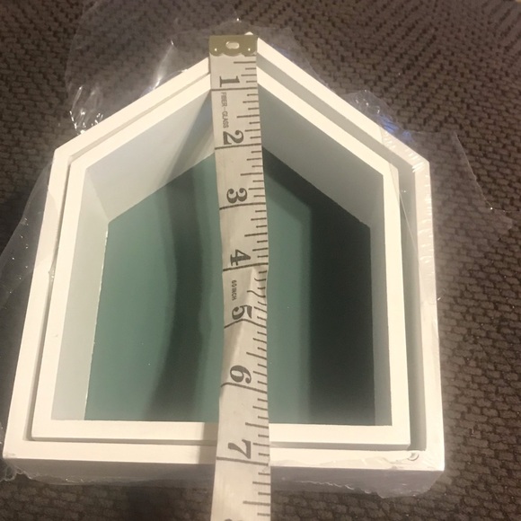 New Target Set of Two Painted Wood Houses, Insertable/Stackable Display Decor - Picture 16 of 16